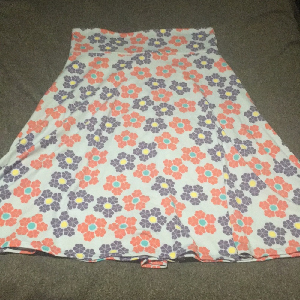 High-Waisted Floral Skirt